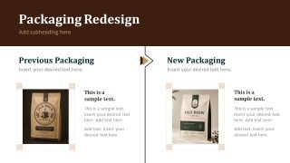 Coffee Rebranding Template Deisgn with Brown Color Palette 