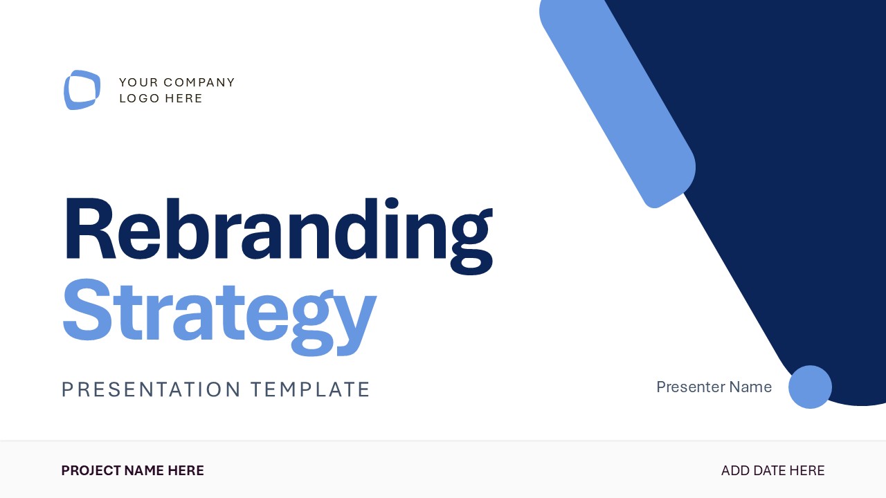 Cover Slide - Rebranding Strategy Presentation Layout 