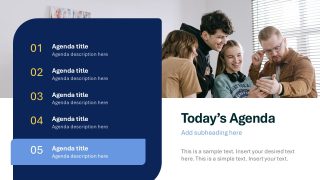 Meeting Agenda Layout - Rebranding Strategy PPT Deck