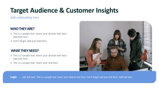 Customer Persona and Audience Insights Slide - Rebranding Strategy Layout