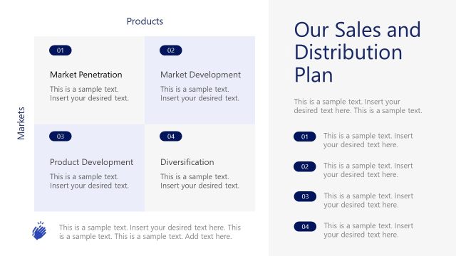 Sales and Distribution Plan Marketing PowerPoint Template