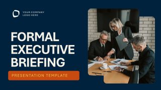 Starting Slide for Formal Executive Briefing PPT Template