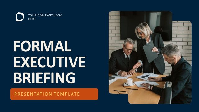 Formal Executive Briefing PowerPoint Template