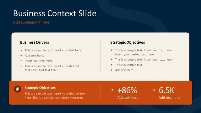 Business Context Presentation Slide Template