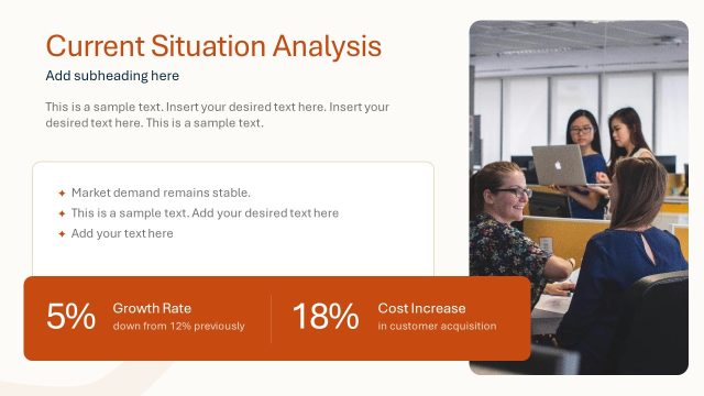 Current Situation Analysis Slide Template