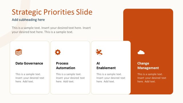 Strategic Priorities PPT Slide Template