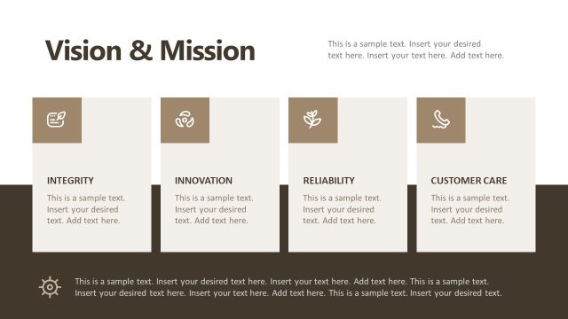 Vision & Mission Presentation – Microbusiness Presentation Template