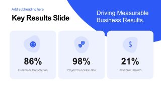Business Growth PPT Template Slide for Results 