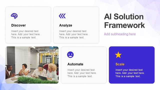 AI Solution Framework Slide – AI-Powered Growth Template