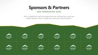 Sponsors and Partners Logo Grid Presentation Template