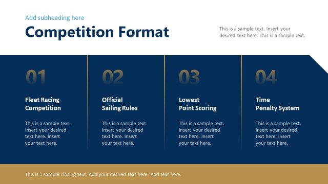 Editable Competition Format Presentation with Four Segments