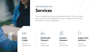 Customizable Global Shipping PPT Template 