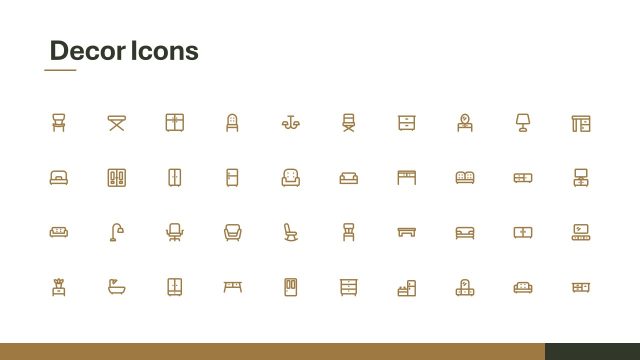 Decor Icons – Decor Store Slide Template