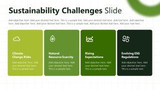 Sustainability Report Slide for Presentation Layout 