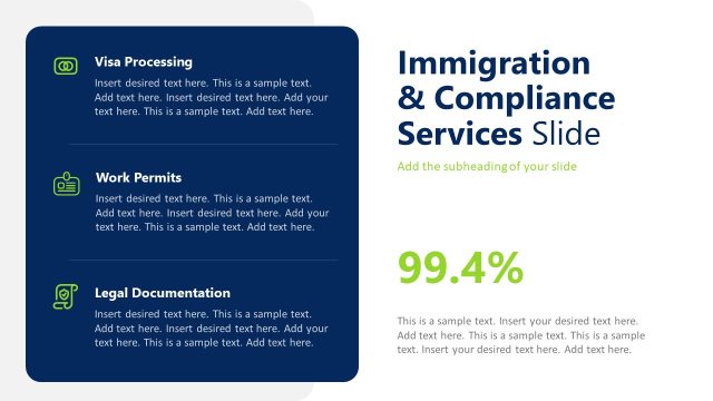 Immigration & Compliance Service – Relocation Services Slide Layout