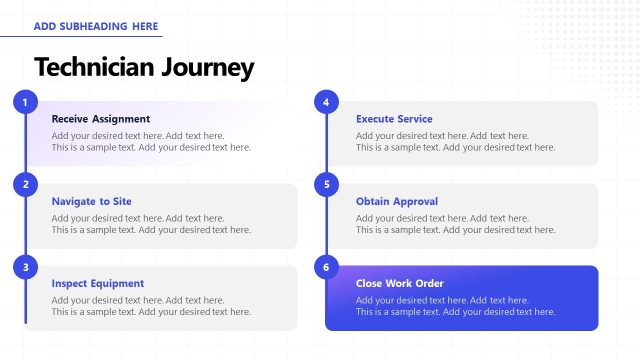 Technician Journey Overview Slide for PowerPoint