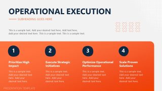 Four Step Operational Excellence Presentation Slide 