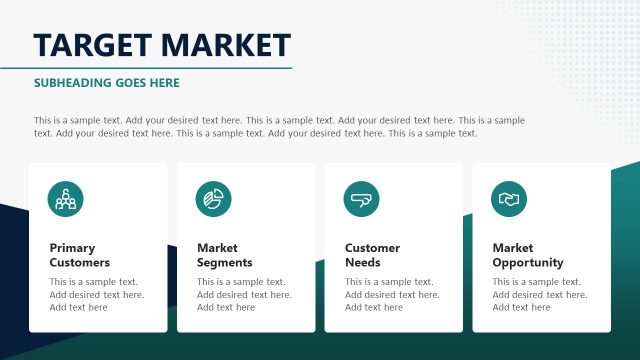 Editable Slide for Target Market Points Discission