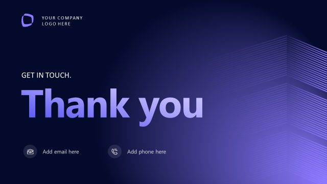 Thank You Slide – SaaS Company PPT Presentation Slide