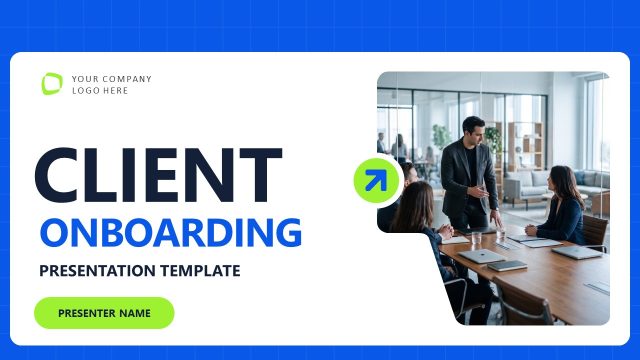 Client Onboarding PPT Template – Cover Slide
