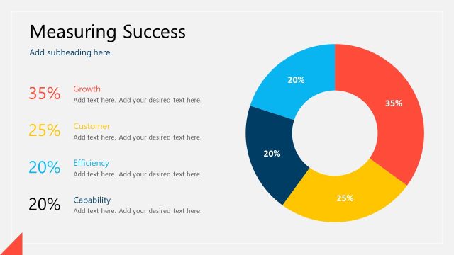 Measuring Success Donut Chart Dashboard Slide