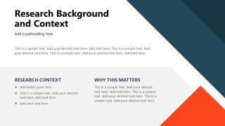 Background & Context - Academic Dissertation Presentation Template 