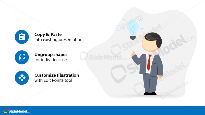 PPT Cartoon Mike Idea Scene