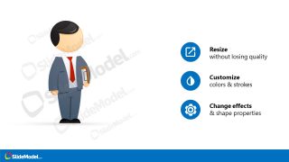 Editable PowerPoint Cartoon Illustration 