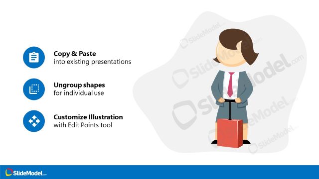 Presentation of Business Executive Woman Scene