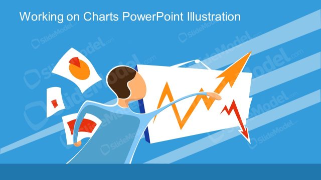 Trend and Growth Chart Illustration PowerPoint