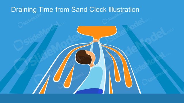 Editable Vector Images for Time Draining Metaphor