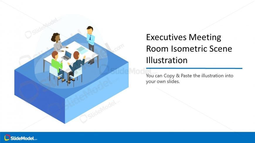 Presentation of 3D View Executive Meeting Roon