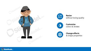 PPT Asian Student Avatar Template 