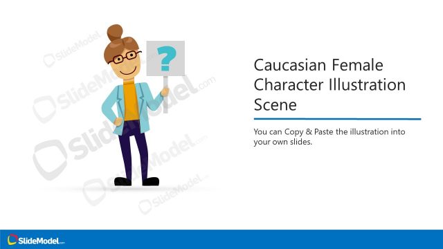 Caucasian Female Character Illustration Scene