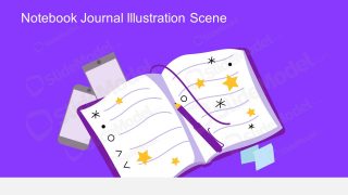Notebook Vector Journal Creative Writing Template 