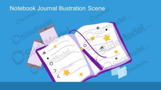 PPT Notebook Journal Artistic Template