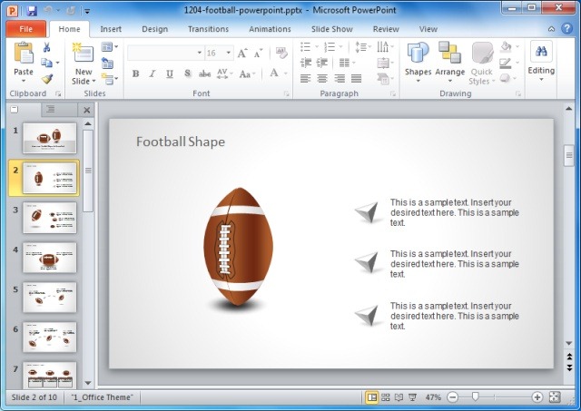 American Football PowerPoint Template