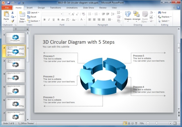 Circular Diagram Widescreen