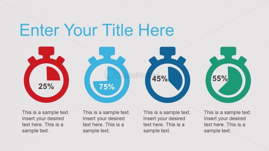 Infographic Shape of Stopwatch Template