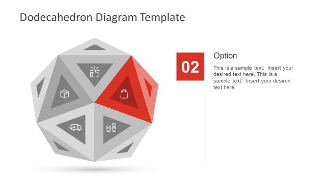 3D Presentation Template of Dodecahedron