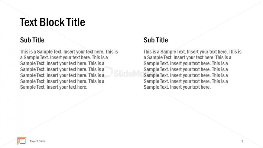 Textual Content Slide for Project Presentation