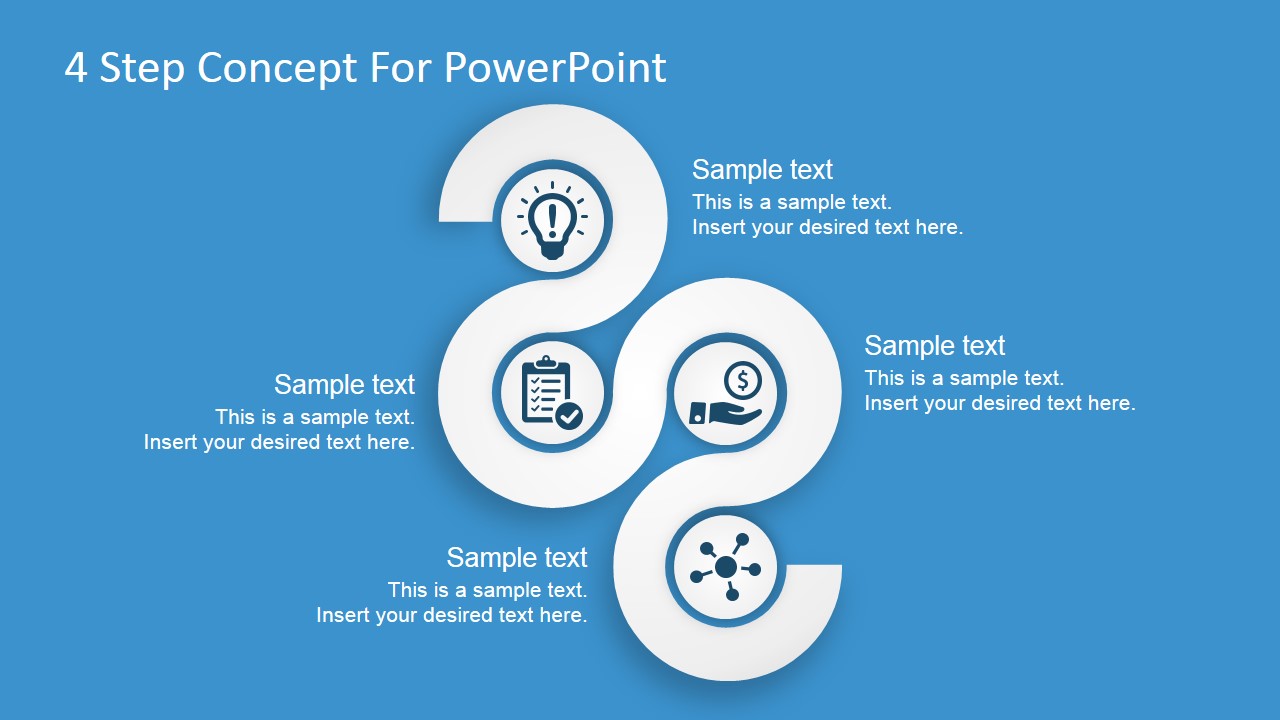 Free 4 Steps Concept Diagram For PowerPoint - SlideModel