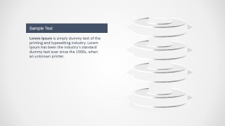 PowerPoint Diagram 3D Cylinders Layers