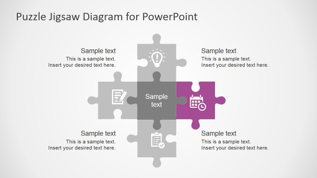 PowerPoint Puzzle Pieces Diagram