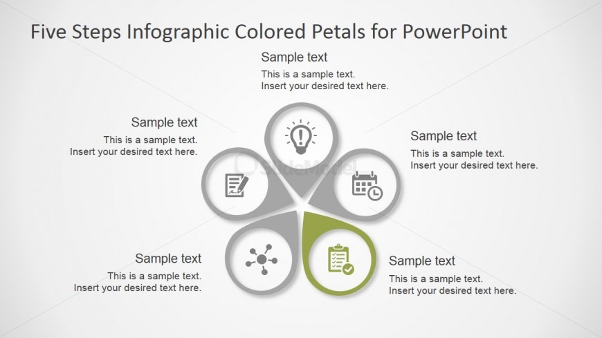 PPT Template 5 Steps Diagram