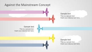 PPT Template Plans Formation with Aircraft in Opposite Direction