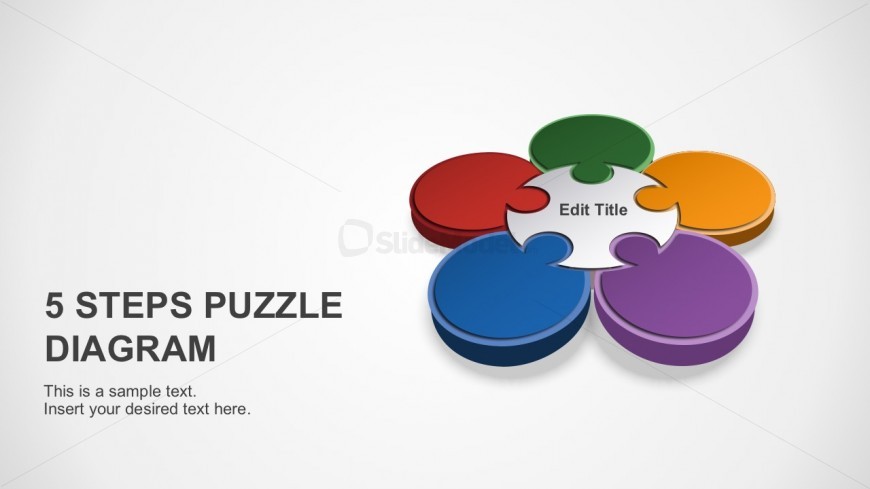 Free 5 Step Process Diagram For PowerPoint