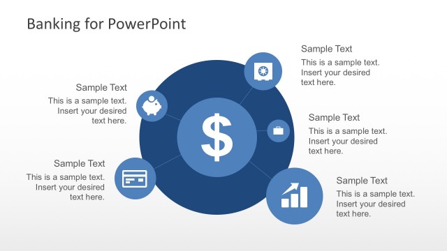 Free Banking Circular Diagram With PowerPoint Icons