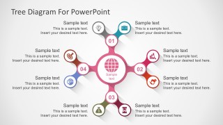 Free Tree Nodes Diagram PowerPoint Icons Design