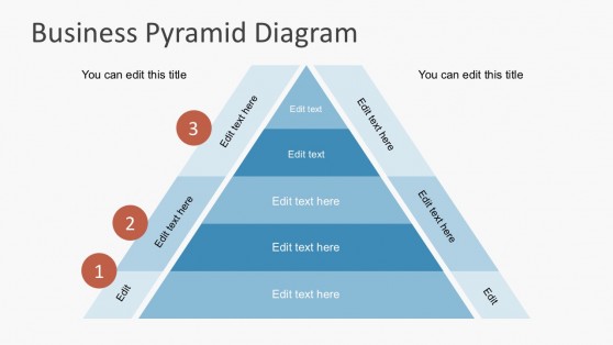 3 Steps Pyramidal Diagram Free Presentations